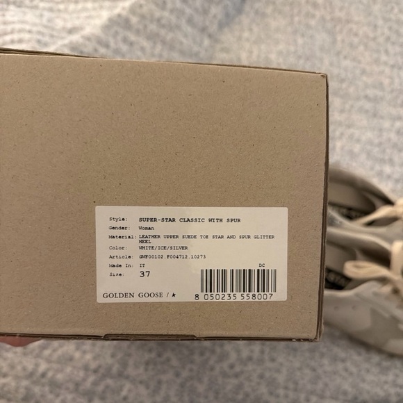 Golden Goose Women's White and Glitter Sneakers - Picture 7 of 8